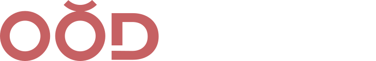 Logo OÖD de couleur terre cuite sur fond blanc.